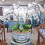 Bol rond classique en porcelaine bleue vieillie