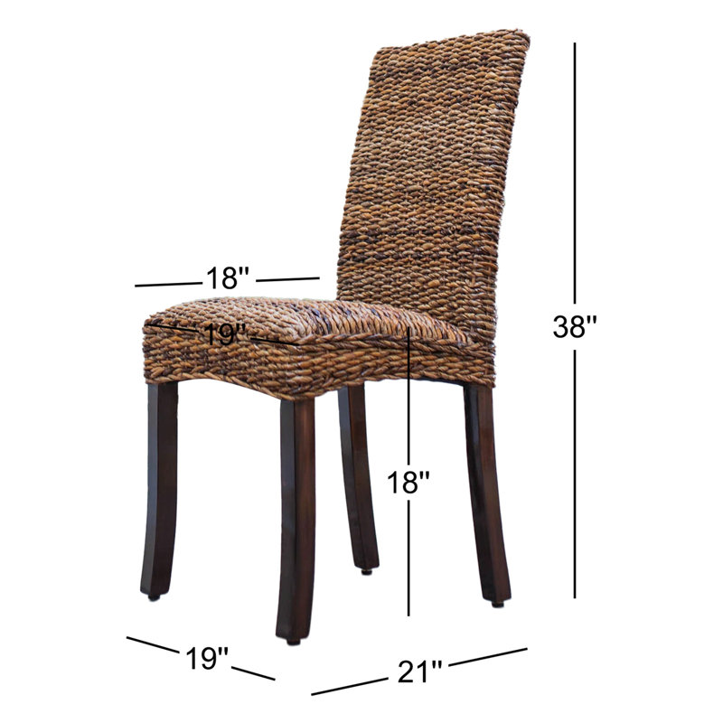 Chaise d'appoint de salle à manger rembourrée en acajou Bilyeu, 2