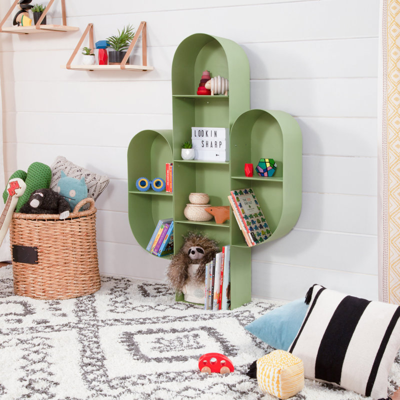Cactus 48" H x 8" W Steel Chip Resistant Tree Bookcase