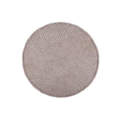 Round Abstract 28cm X 57cm Area Rug