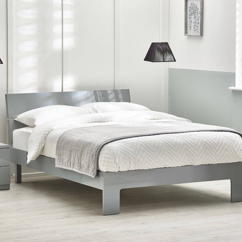 Meldrum Bed, Kingsize (5'), No Mattress, Grey
