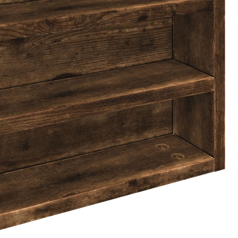 Renye Floating Shelf, Smoked Oak