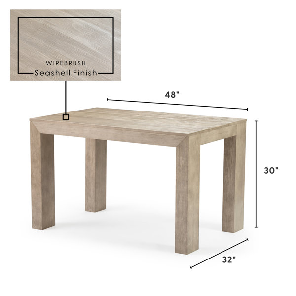 Table extensible carrée en chêne clair / collection Boston