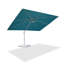 Grand parapluie rectangulaire rectangulaire en porte-à-faux blanc avec base blanche 9 pi x 11 pi Rossanna-11129433-247891256