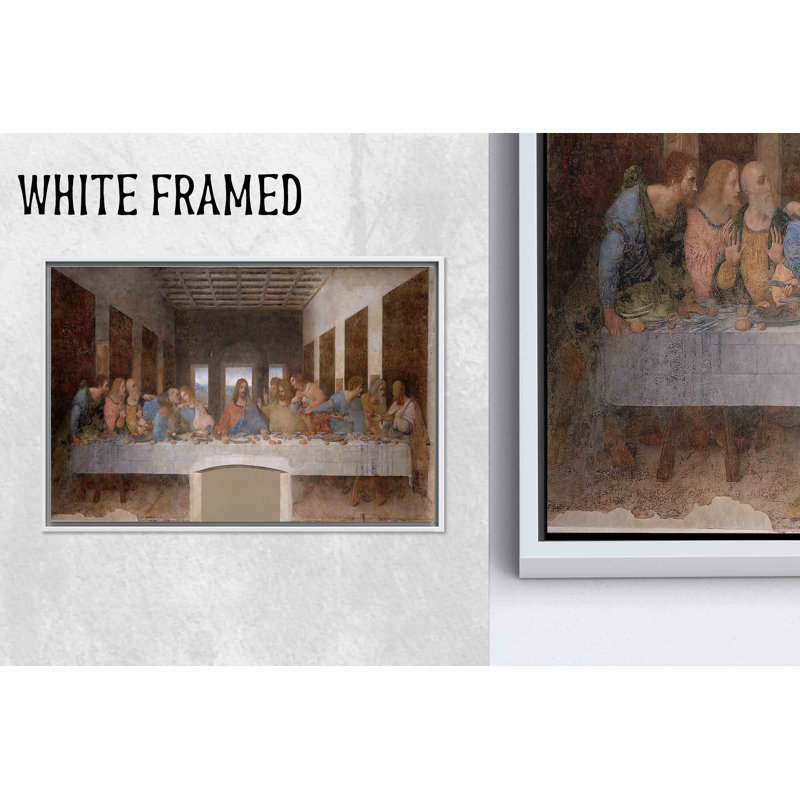 Da Vinci's Last Supper, reproduction d'art sur toile imprimée, décor mural élégant, 1P, 47,3 po H x 102,4 po l
