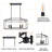 Flenderson 6 - Light Matte Black Square/Rectangle Pendant