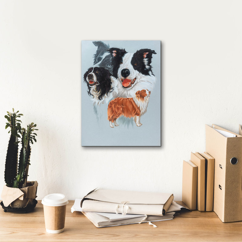 "Boarder Collie" par Barbara Keith, H 16 po x l 12 po