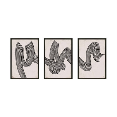 Linework by Studio M - 3 Piece Picture Frame Print Set