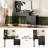 Large Vanity Desk with 3 Color Touch Screen Dimming Mirror, Vanity Desk with Charging Station, Modern Retractable Makeup Dressing Table, Makeup Table With storage shelves and 5 Sliding Drawers-693083366