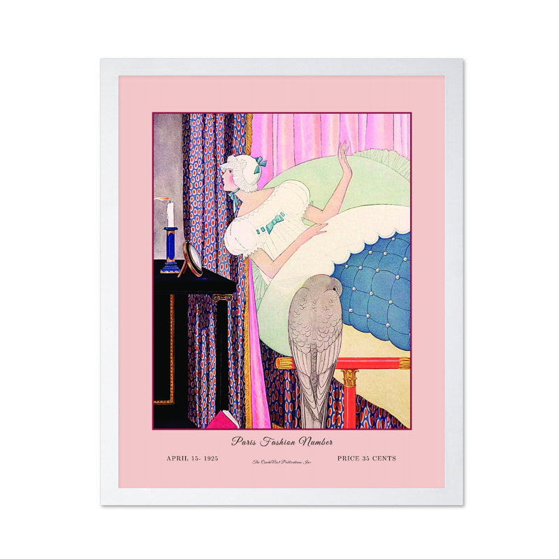 Couverture de magazine Vogue, 15 avril 1925, Affiche, Encadrement blanc, H 16 po x l 20 po