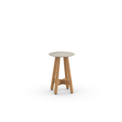 Mbrace Outdoor Round Teak Side Table