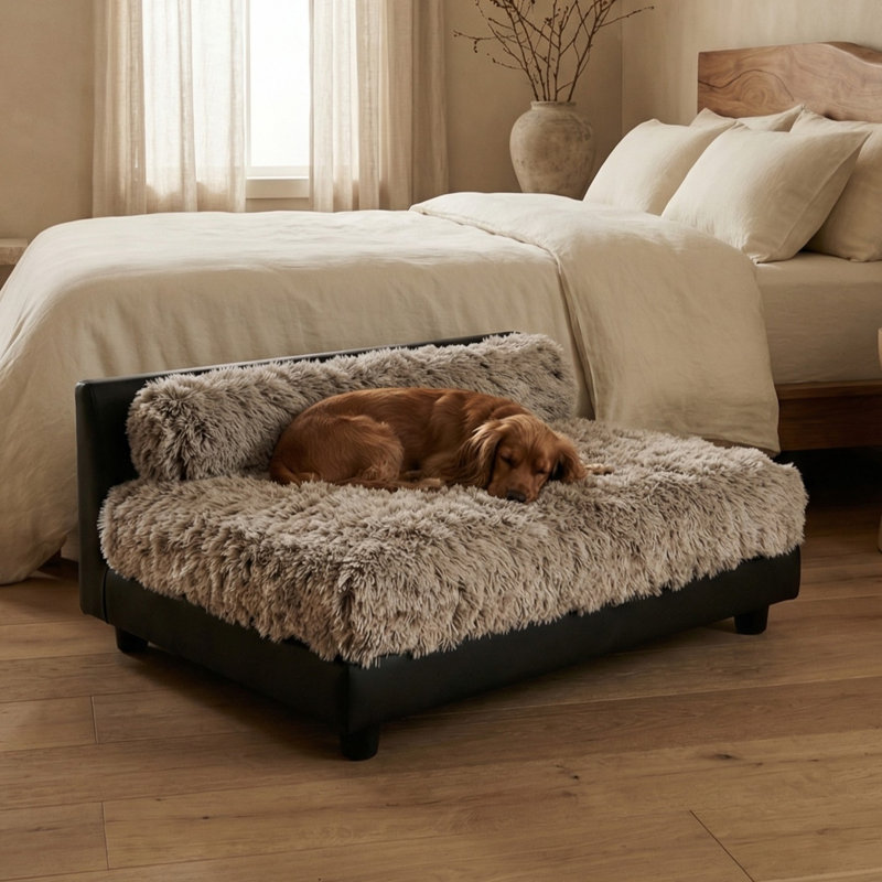 Canapé pour chien Soho, Grand (l 34 po x P 29 po x H 16 po), Brun