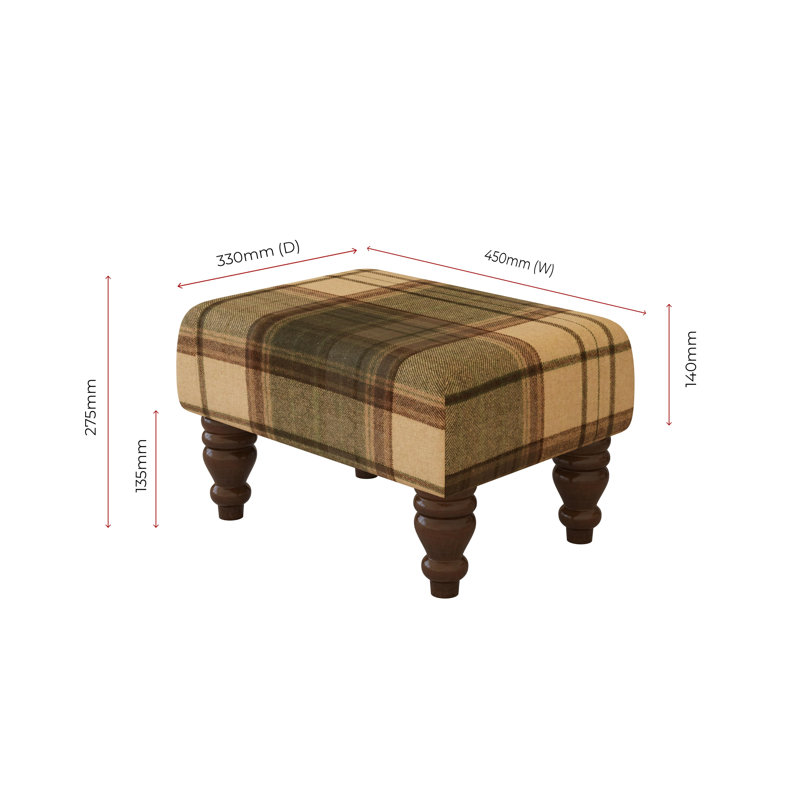 Manufactured Wood Accent Stool, Mahogany