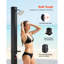 9.2 Gal Solar Heated Shower, 6.4ft Showerhead Height Outdoor Shower, with Foot Faucet & Soap Box Rack, Hot & Cold Water Adjustment, Freestanding for Backyard Poolside Beach Pool,Black