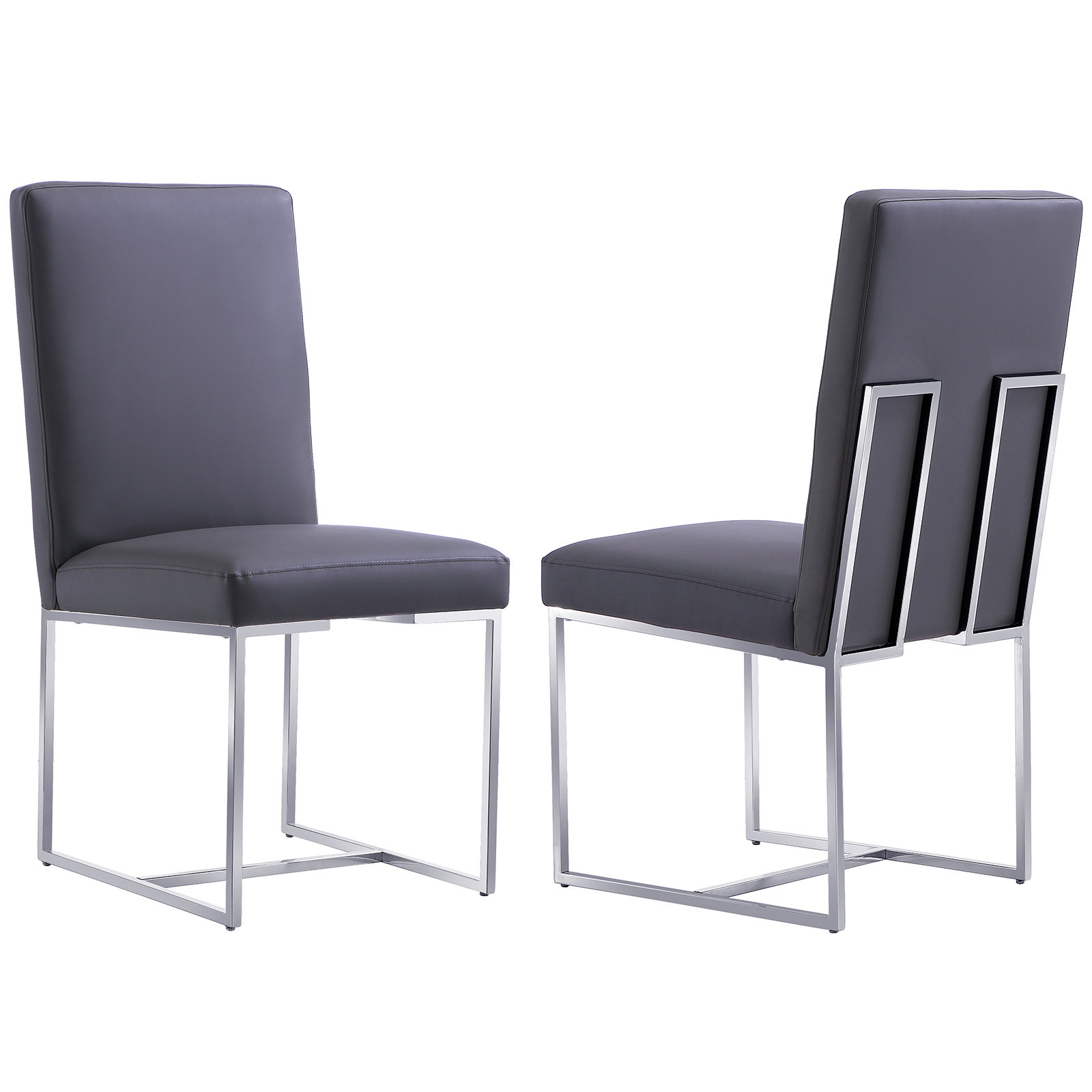 Everly Quinn Elegant Upholstered Velvet Dining Room Chairs With