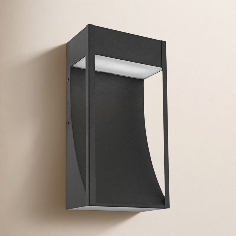 Ming 7.5 inch Outdoor Wall Sconce in Black