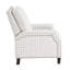 , Fauteuil inclinable par pression, nuances de style transitionnel, structure en bois massif, système de ressorts rembourrés de mousse, revêtement texturé, détails cloutés, dossier de siège amovible, capacité de 300 lb, primaire