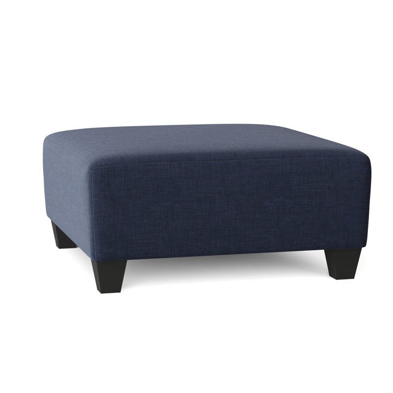 Andrighetti Upholstered Ottoman, Oscar Navy