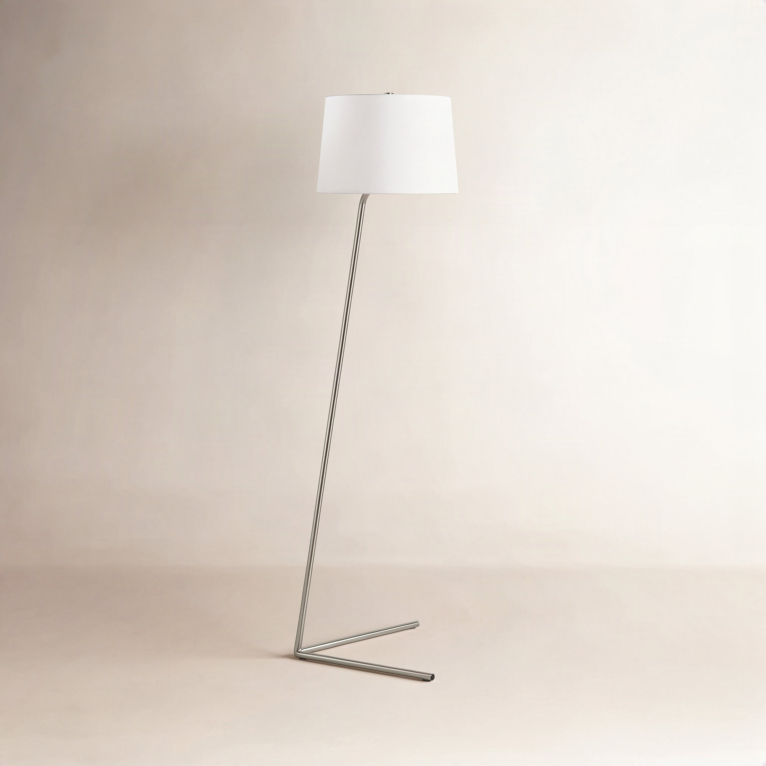 Moriarty 60" Floor Lamp, Nickel