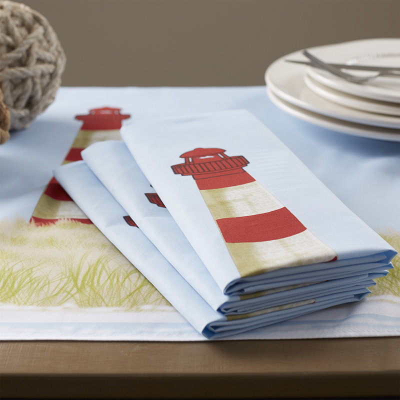 Hancock Polyester Geometric Square Napkin