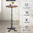 Pine Round Solid Wood Top Metal Base Dining Table-100556154-100556151