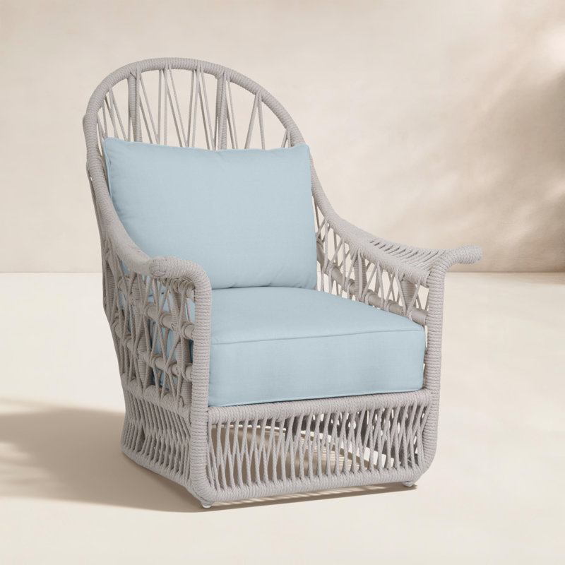 Dana Outdoor Lounge Chair , Sunbrella® Cushions Included, Canvas Skyline Sunbrella®
