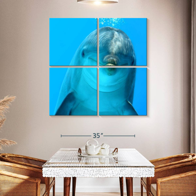 Brampt Dolphin Encounter, 45" H x 45" W