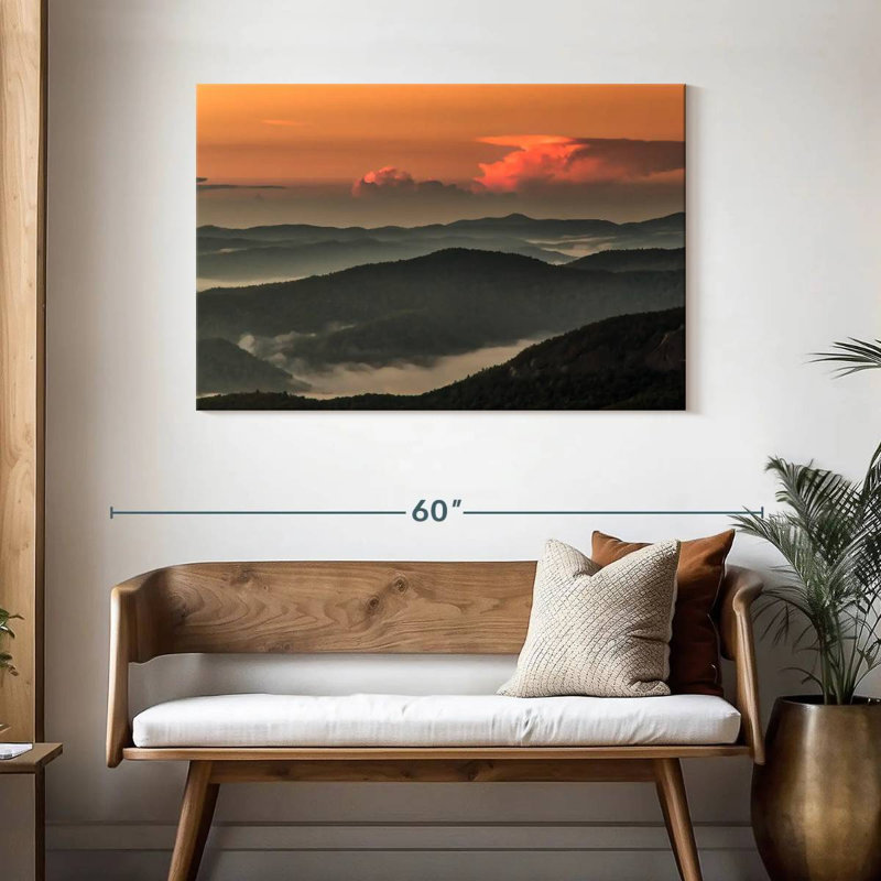 Kerrick Mount Pisgah, paysage de montagne, H 30 po x l 45 po