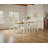 Deral 8 - Person Farmhouse Rectangular Solid Wood Dining Set,Brown/White-907530381-907530382