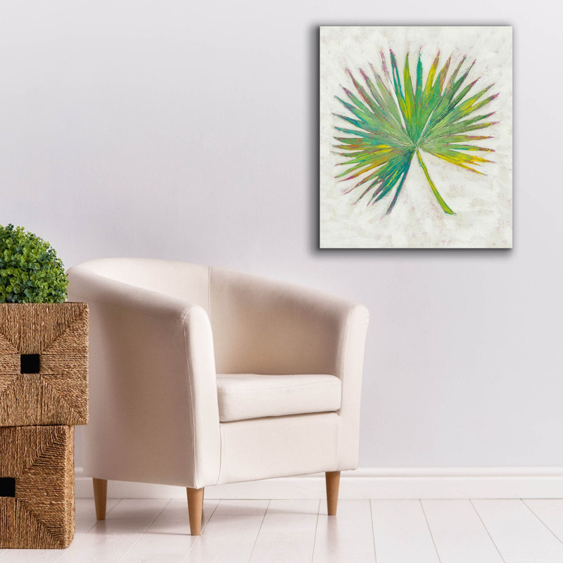 «Epic Graffiti» «Holiday Palms 1» par Chariklia Zarris, art mural sur toile, 26 po x 30 po