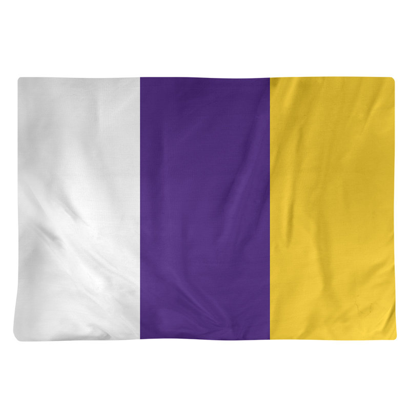 Récapitulatif de 18 po Louisiana, Blanc / Mauve, Polyester sergé