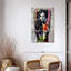 Portrait de femme grunge sur toile, ensemble de 3 pièces-1951568960