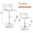 Bar Stool Adjustable Height Faux Leather Upholstered-1038744564