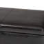 Banc de rangement en cuir ephraim