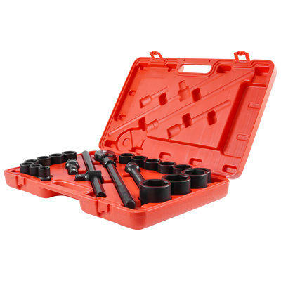 Impact Socket Set Impact Sockets 3/4 Inches 21 Piece 3/4 Inches to 2 Inches SAE | 21.65" x 14.57" x 3.94" | Steel | 21 Pieces | SAE | Black