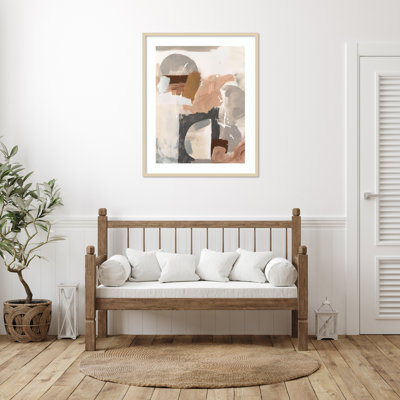 «Macchiato II» par Victoria Barnes, reproduction d'art encadrée sur bois