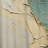 Gold And Green Paint Fusion II - Modern Curtain - Velvet Room Darkening - 1 panel-107826659