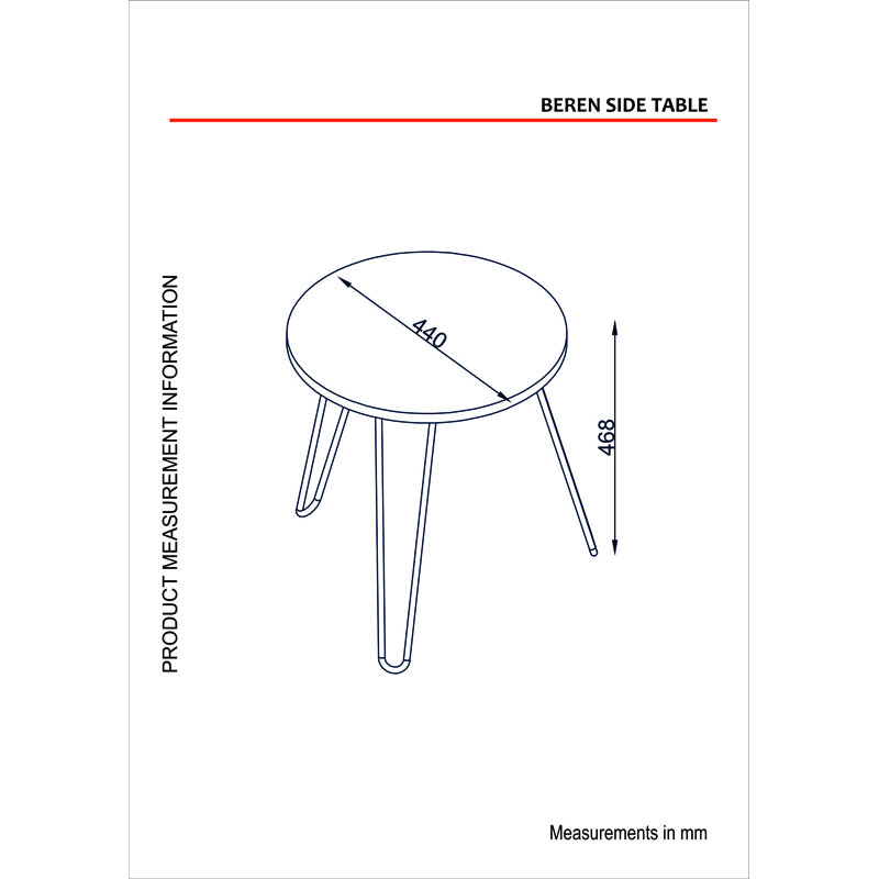 Table de bout Haylee Beren