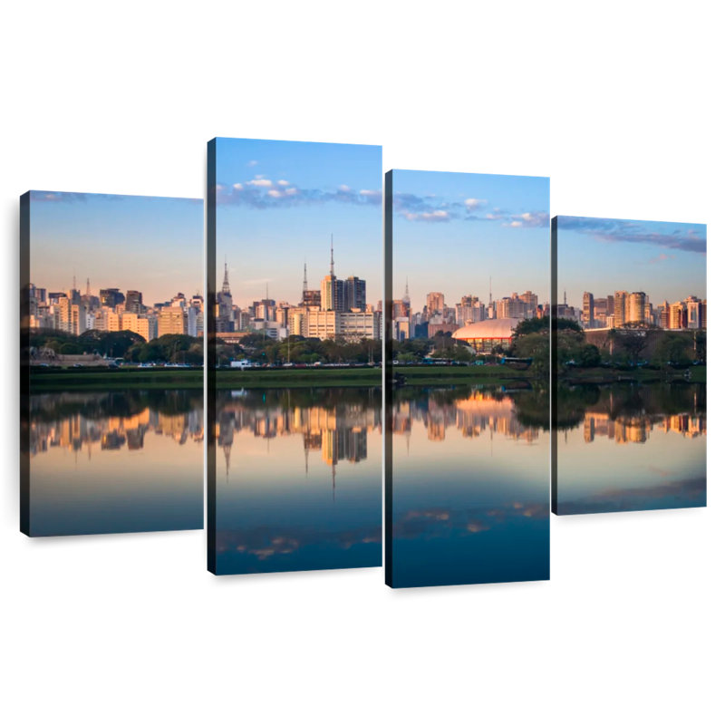 Sireci Sao Paulo Skyline Reflection, 54" H x 84" W