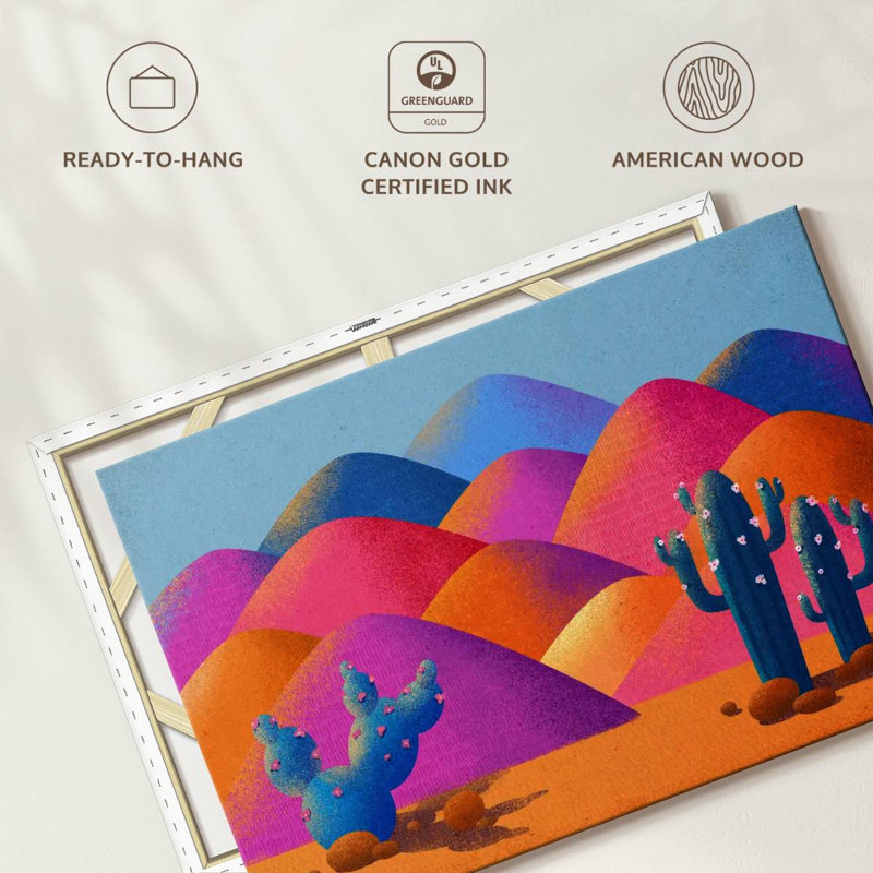 Harnek, désert vibrant de cactus Saguaro, H 16 po x l 24 po