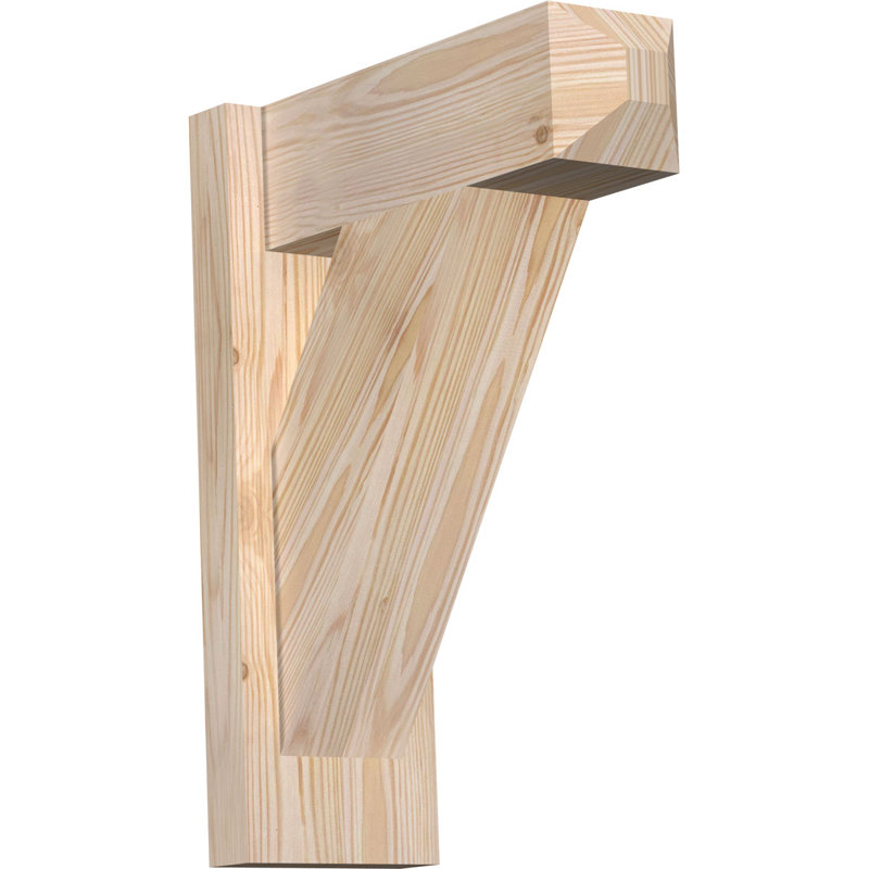 Artisan traditionnel en bois rustique, Sapin Douglas de 5 1/2 po (lisse), P 14 po x H 18 po