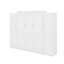 Grand lit escamotable avec garde-robe double et tablette de rangement, cadre de lit plateforme pliable multifonctionnel pour chambre d'amis
