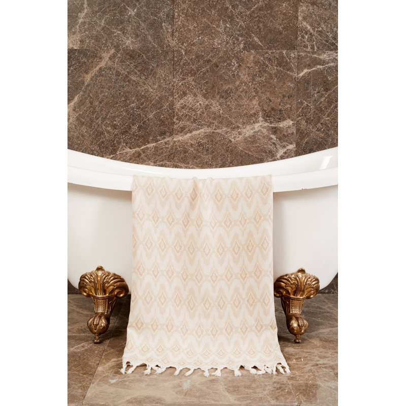 Serviette de plage 100% coton Terrazas, Beige