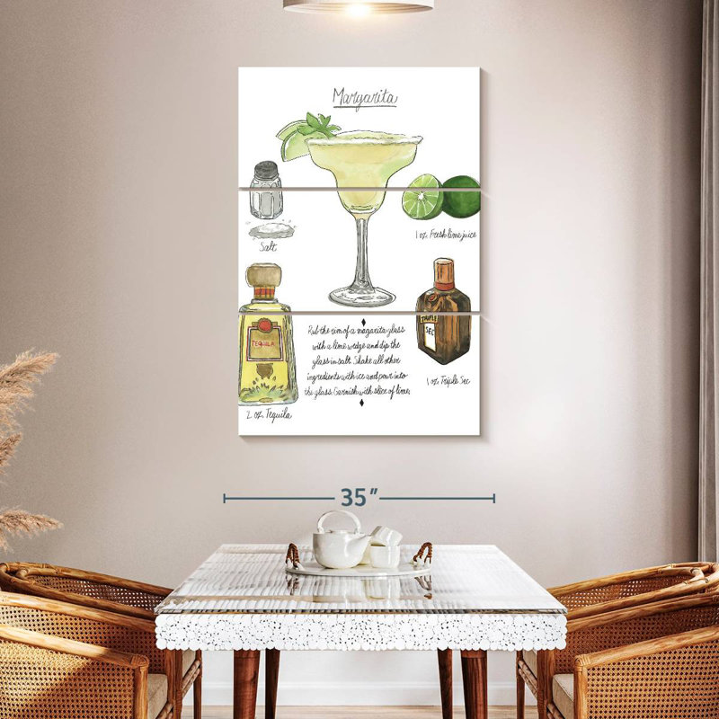 Cocktail classique - Margarita, H 50 po x l 32 po