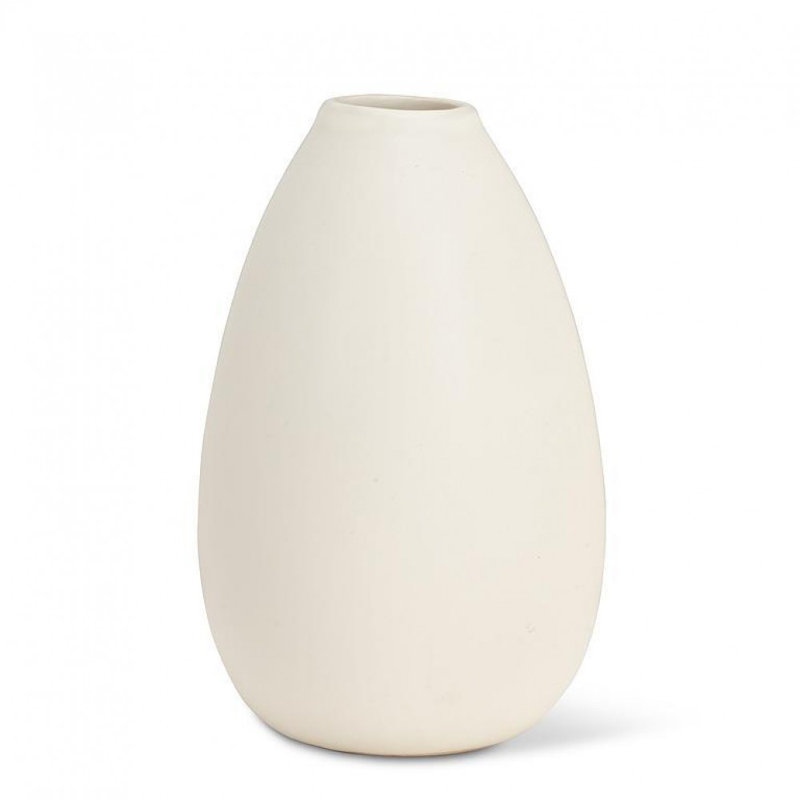 Teardrop Bud Vase, Ivory