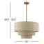 Bertan 4-Light Dimmable Adjustable Height Tiered Chandelier-88580182-88580184