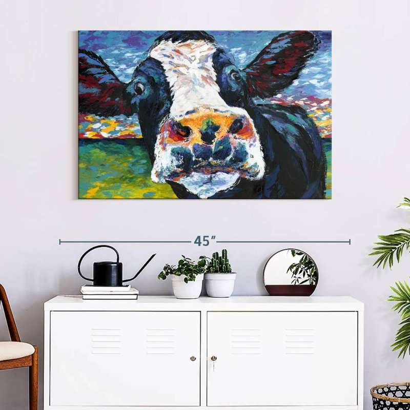 Brampt Curious Cow II, 26" H x 39" W