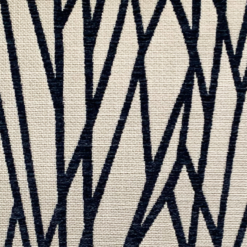 Reversible Throw Pillow, Navy Blue/Tan, 22" H x 22" W x 4" D