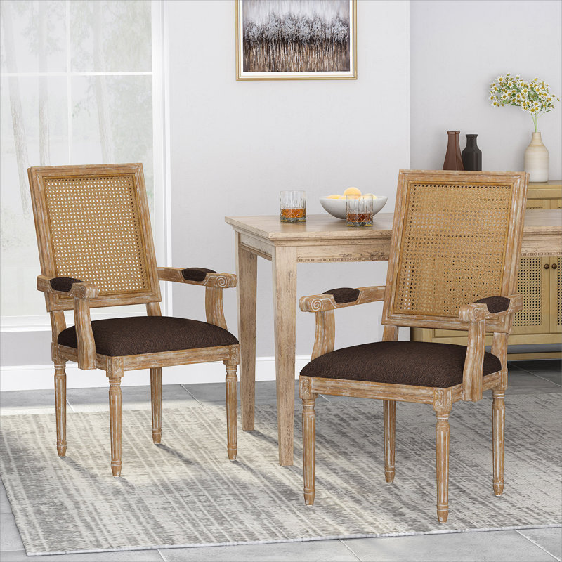 Chaise en polyester, Brun, Naturel