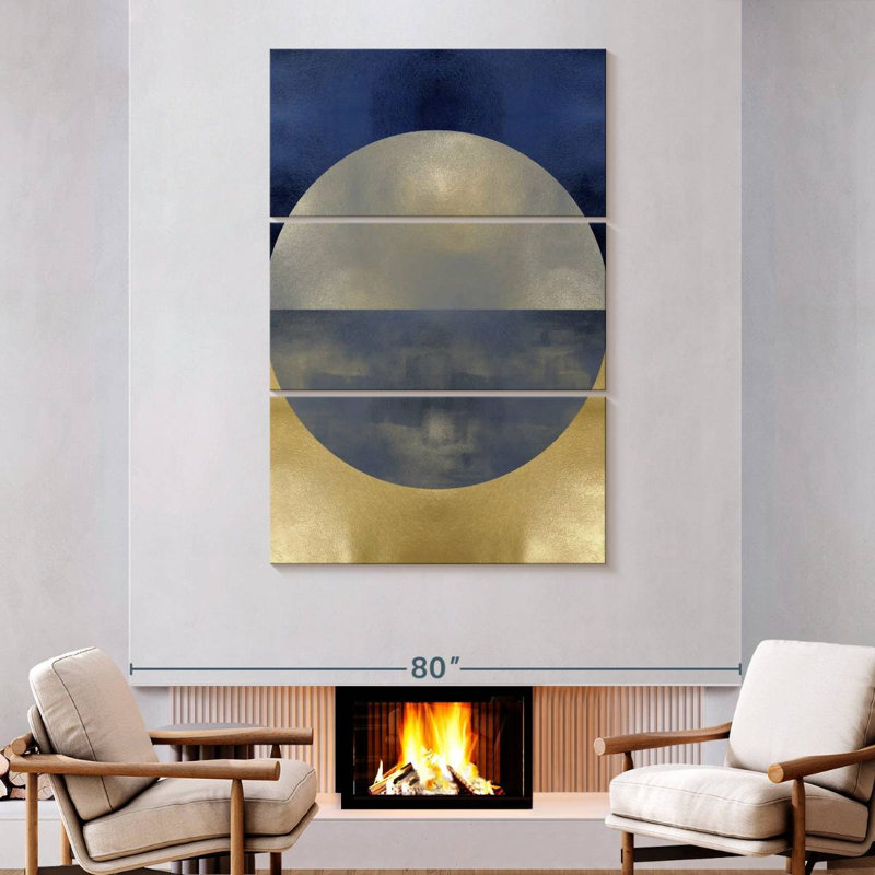Avery Blue Sphere I, 74" H x 48" W